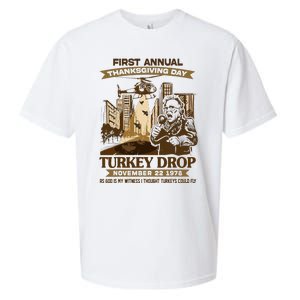 First Annual Turkey Drop Thanksgiving Day As God My Witness Sueded Cloud Jersey T-Shirt