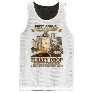 First Annual Turkey Drop Thanksgiving Day As God My Witness Mesh Reversible Basketball Jersey Tank