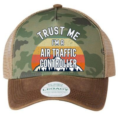 Funny Air Traffic Controller Gift Trust Me Im A Air Traffi Gift Legacy Tie Dye Trucker Hat