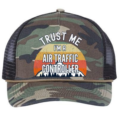 Funny Air Traffic Controller Gift Trust Me Im A Air Traffi Gift Retro Rope Trucker Hat Cap