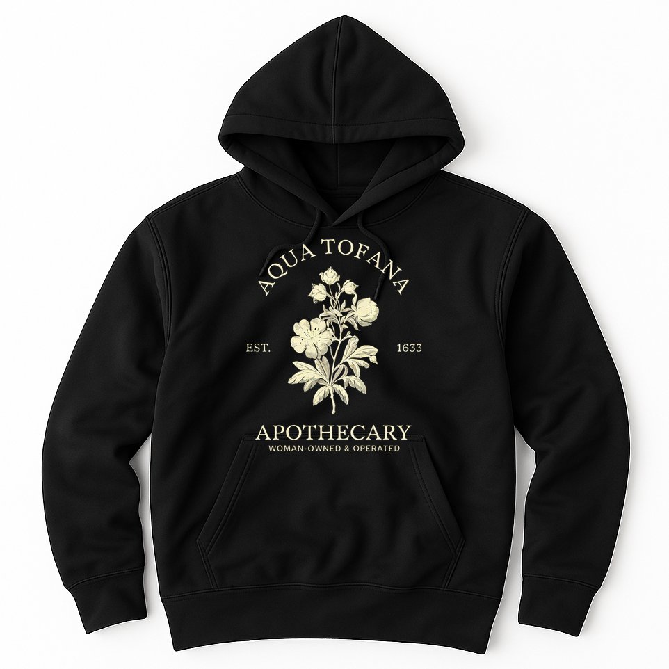 Feminist Aqua Tofana Apothecary Vintage Design Hoodie