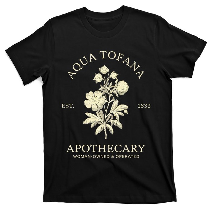 Feminist Aqua Tofana Apothecary Vintage Design T-Shirt