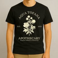 Feminist Aqua Tofana Apothecary Vintage Design T-Shirt
