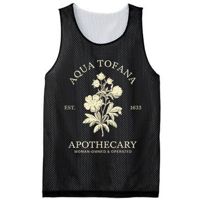 Feminist Aqua Tofana Apothecary Vintage Design Mesh Reversible Basketball Jersey Tank