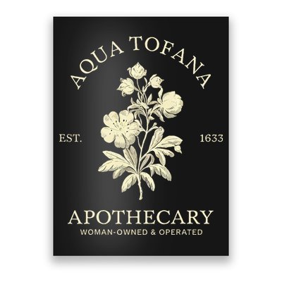 Feminist Aqua Tofana Apothecary Vintage Design Poster