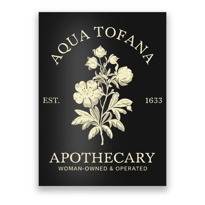 Feminist Aqua Tofana Apothecary Vintage Design Poster