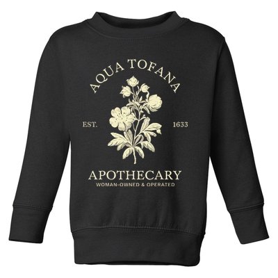 Feminist Aqua Tofana Apothecary Vintage Design Toddler Sweatshirt
