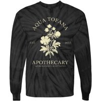 Feminist Aqua Tofana Apothecary Vintage Design Tie-Dye Long Sleeve Shirt