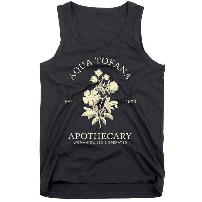 Feminist Aqua Tofana Apothecary Vintage Design Tank Top