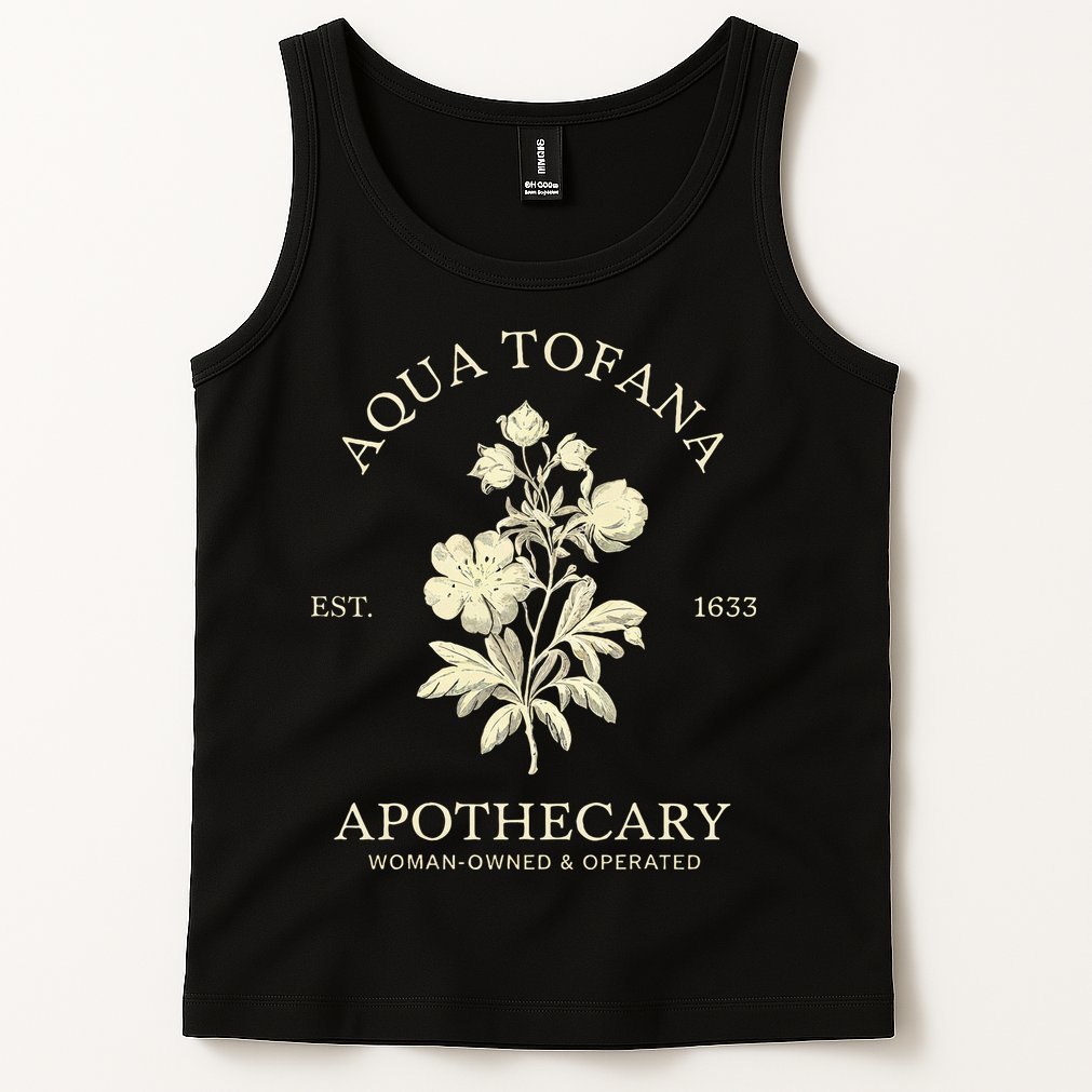 Feminist Aqua Tofana Apothecary Vintage Design Tank Top