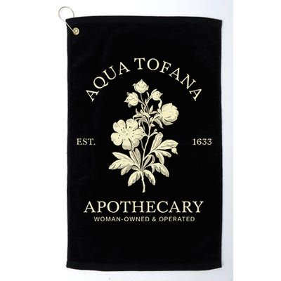Feminist Aqua Tofana Apothecary Vintage Design Golf Towel