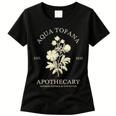 Feminist Aqua Tofana Apothecary Vintage Design Womens T-Shirt