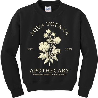 Feminist Aqua Tofana Apothecary Vintage Design Kids Sweatshirt