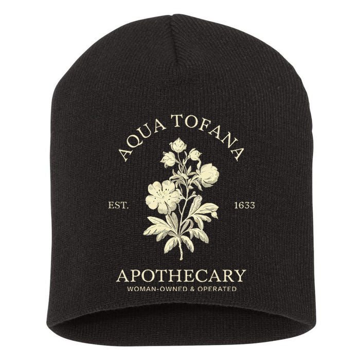 Feminist Aqua Tofana Apothecary Vintage Design Short Acrylic Beanie