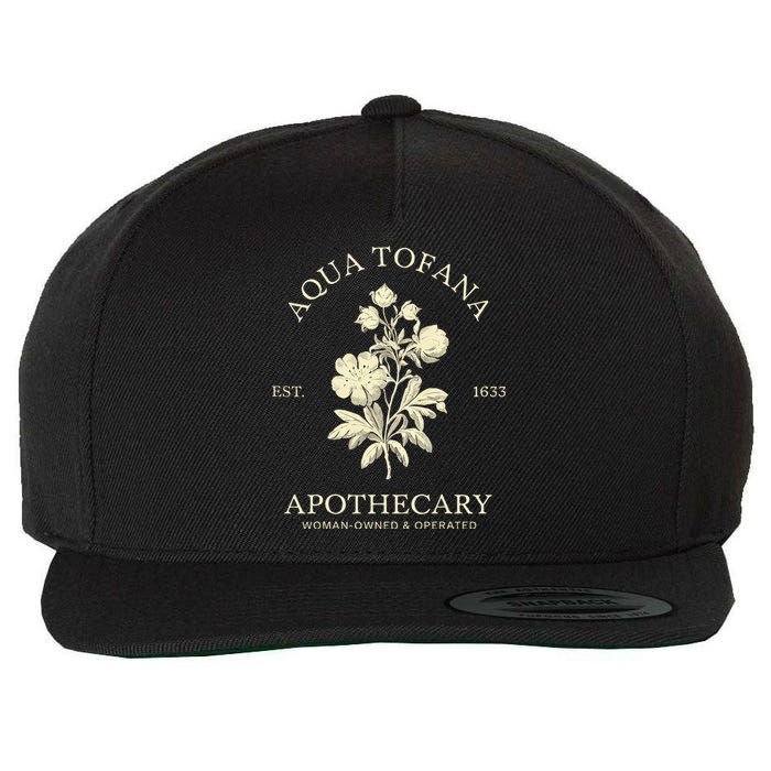 Feminist Aqua Tofana Apothecary Vintage Design Wool Snapback Cap