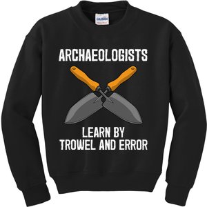 Funny Archeology Trowel Design Antique Archeology Kids Sweatshirt