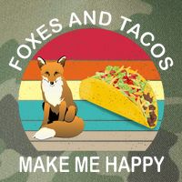 Foxes And Tacos Make Me Happy Retro Sunset Legacy Tie Dye Trucker Hat
