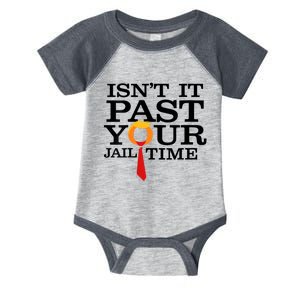 Funny Anti Trump Isnt It Past Your Jail Time Infant Baby Jersey Bodysuit