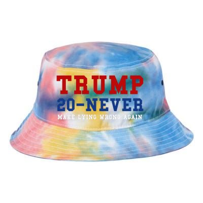 Funny Anti Trump 2024 Elections Make Lying Wrong Again Tie Dye Newport Bucket Hat