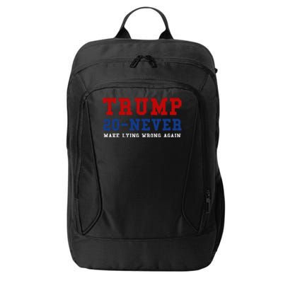 Funny Anti Trump 2024 Elections Make Lying Wrong Again City Backpack