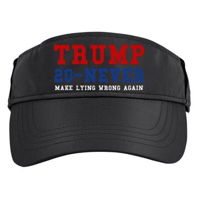 Funny Anti Trump 2024 Elections Make Lying Wrong Again Adult Drive Performance Visor