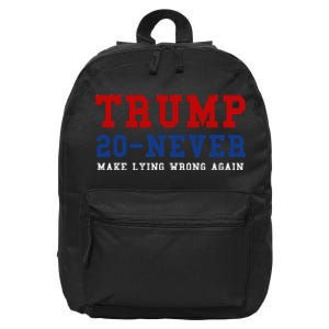 Funny Anti Trump 2024 Elections Make Lying Wrong Again 16 in Basic Backpack