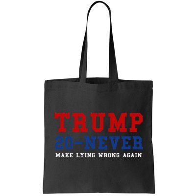 Funny Anti Trump 2024 Elections Make Lying Wrong Again Tote Bag