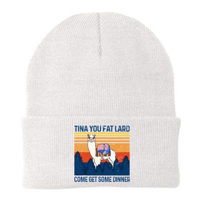 Funny Alpaca Tina You Fat Lard Come And Get Some Dinner Beanie
