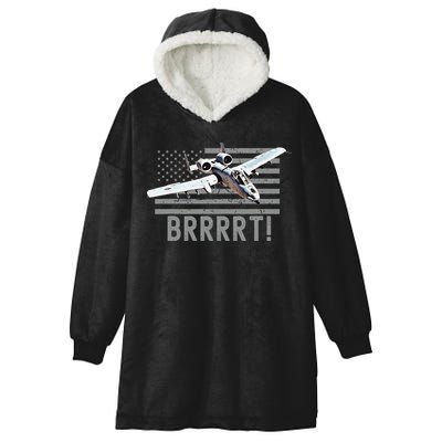 Funny A10 Thunderbolt Warthog BRRRRRT Hooded Wearable Blanket