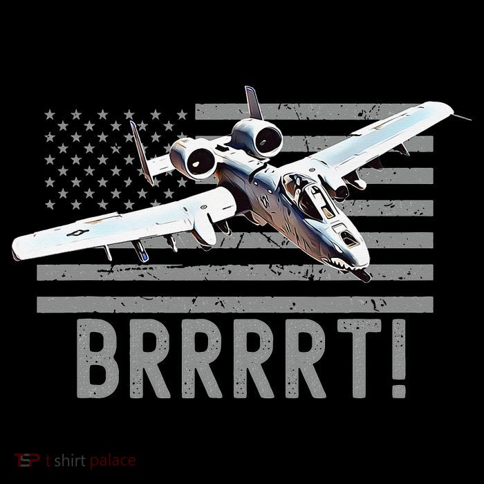 Funny A10 Thunderbolt Warthog BRRRRRT Button