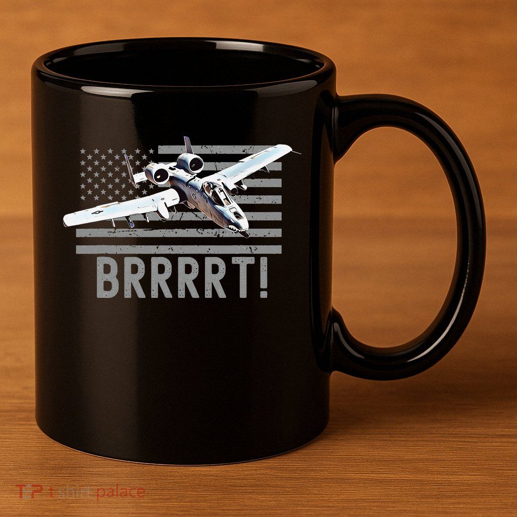 Funny A10 Thunderbolt Warthog BRRRRRT 11oz C Handle Ceramic Mug