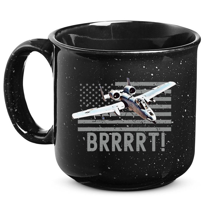 Funny A10 Thunderbolt Warthog BRRRRRT 15oz Campfire Ceramic Mug