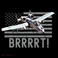 Funny A10 Thunderbolt Warthog BRRRRRT Drawstring Bag