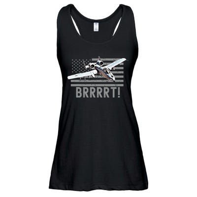 Funny A10 Thunderbolt Warthog BRRRRRT Ladies Essential Flowy Tank