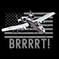 Funny A10 Thunderbolt Warthog BRRRRRT Flat Bill Trucker Hat