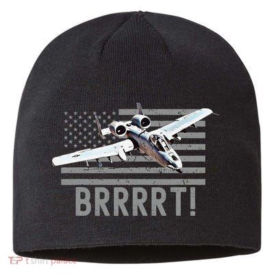 Funny A10 Thunderbolt Warthog BRRRRRT Sustainable Beanie