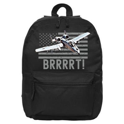 Funny A10 Thunderbolt Warthog BRRRRRT 16 in Basic Backpack