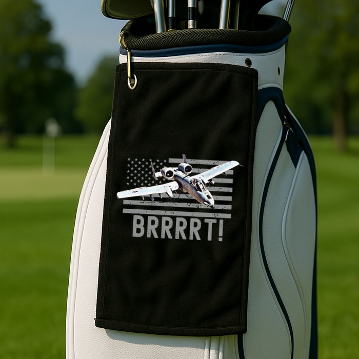 Funny A10 Thunderbolt Warthog BRRRRRT Golf Towel