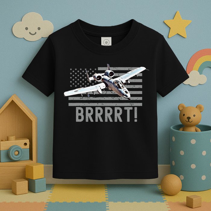 Funny A10 Thunderbolt Warthog BRRRRRT Toddler T-Shirt