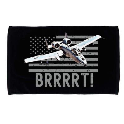Funny A10 Thunderbolt Warthog BRRRRRT Microfiber Hand Towel