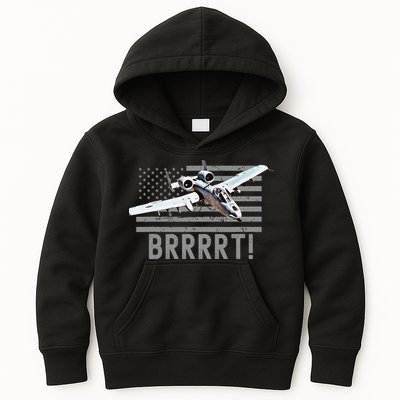 Funny A10 Thunderbolt Warthog BRRRRRT Kids Hoodie