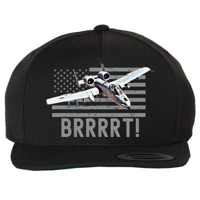 Funny A10 Thunderbolt Warthog BRRRRRT Wool Snapback Cap
