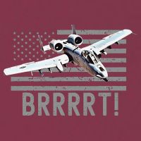 Funny A10 Thunderbolt Warthog BRRRRRT 16oz Travel Tumbler