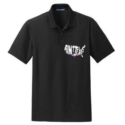 Funny Aint Texas Usa Map Proud Texan Dry Zone Grid Polo