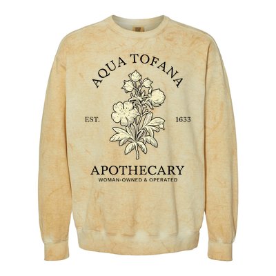 Feminist Aqua Tofana Apothecary Colorblast Crewneck Sweatshirt