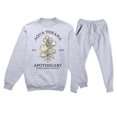 Feminist Aqua Tofana Apothecary Premium Crewneck Sweatsuit Set