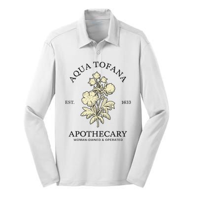 Feminist Aqua Tofana Apothecary Silk Touch Performance Long Sleeve Polo