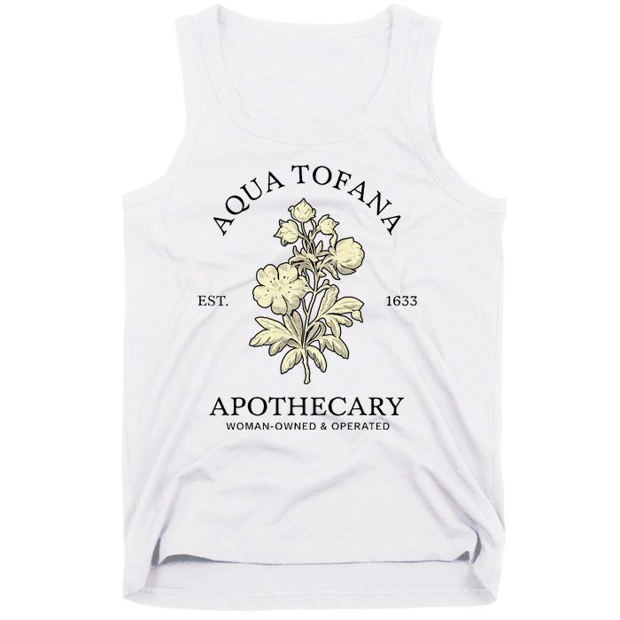 Feminist Aqua Tofana Apothecary Tank Top