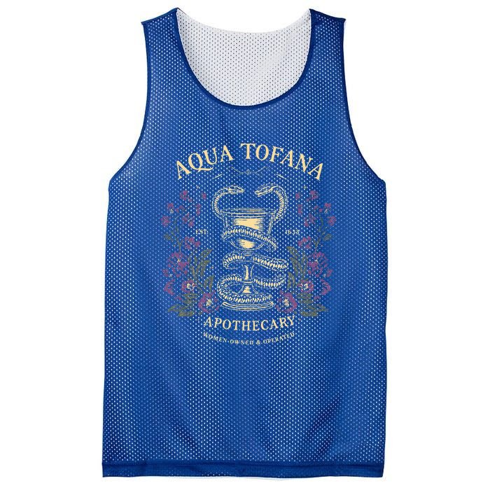 Feminist Aqua Tofana Apothecary Mesh Reversible Basketball Jersey Tank