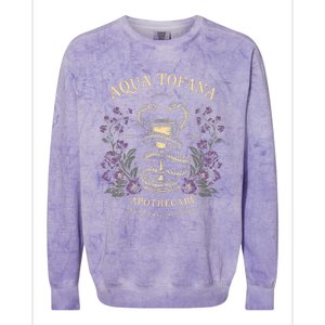 Feminist Aqua Tofana Apothecary Colorblast Crewneck Sweatshirt